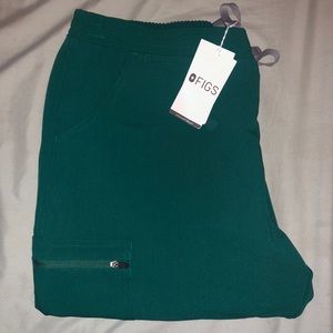 NWT Figs Hunter Green L Yola Scrub Pants